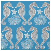 Ozean-Seepferdstarfish-Korallen-Gewebe Stoff (Muster)
