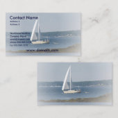 Ozean-Segel-Visitenkarte Visitenkarte (Vorne/Hinten)