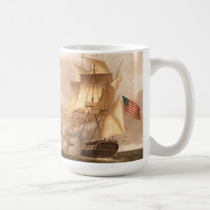 Ozean-Segelfregatten-Schiffe-Schlacht-Tasse Kaffeetasse