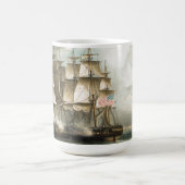 Ozean-Segeln-Scherer-Schiffs-hohe SeeTasse Kaffeetasse (Mittel)