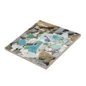 Ozean setzt Fliesenkunst dekoratives blaues Fliese (Seite)