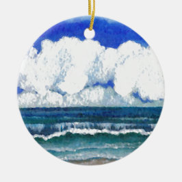 Ozean-Sonate-Seestrand-Sommerzeit-Kunst Keramik Ornament