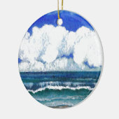 Ozean-Sonate-Seestrand-Sommerzeit-Kunst Keramik Ornament (Links)