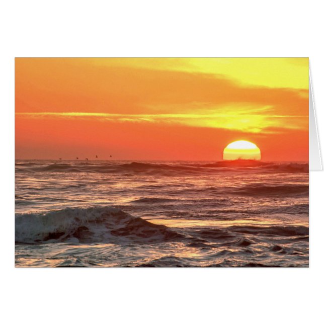 Ozean-Sonnenuntergang-Anzeige (Vorderseite (Horizontal))