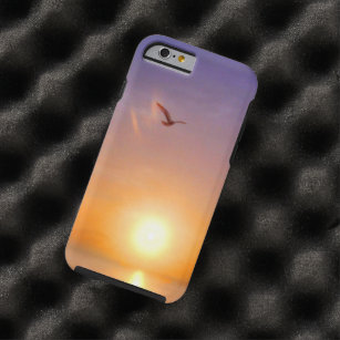 Ozean-Sonnenuntergang-einzige Seemöwe Tough iPhone 6 Hülle