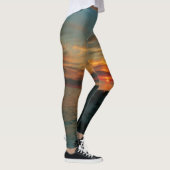 Ozean-Sonnenuntergang-Leggings Leggings (Rechts)