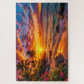 Ozean-Sonnenuntergangs-Escape-Puzzle Puzzle (Vertikal)
