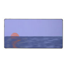 Ozean-Sonnenuntergangs-Schreibtischunterlage