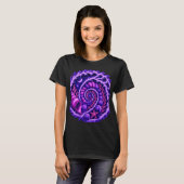 Ozean Spirale Psychedelische Schale Vortex Kunst | T-Shirt (Vorne ganz)