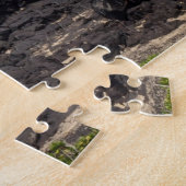 Ozean Splashing gegen die Felsenbude Puzzle (Seite)