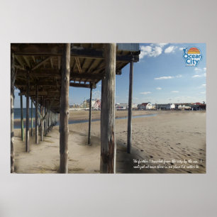 Ozean-Stadt-Einlass Poster