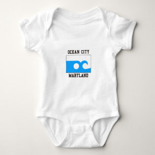 Ozean-Stadt Maryland Baby Strampler
