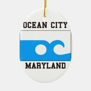 Ozean-Stadt Maryland Keramikornament