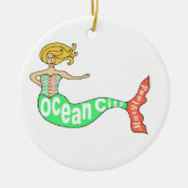 Ozean-Stadt, Maryland-Meerjungfrau Keramikornament (Vorne)