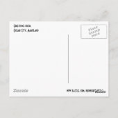 Ozean-Stadt, Maryland-Postkarte Postkarte (Rückseite)