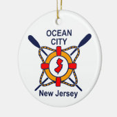 Ozean-Stadt NJ Keramik Ornament (Links)
