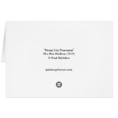 "Ozean-Stadt-Panorama-" Karte Pauls McGehee (Rückseite Horizontal)