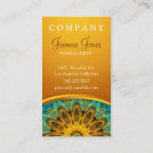 Ozean-Stern-Mandala 2 Visitenkarte (Rückseite)