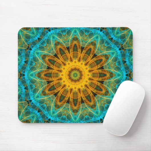 Ozean-Stern-Mandala Mousepad (Mit Mouse)