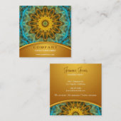 Ozean-Stern-Mandala Quadratische Visitenkarte (Vorne/Hinten)