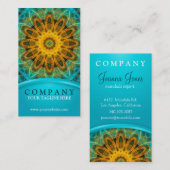 Ozean-Stern-Mandala Visitenkarte (Vorne/Hinten)