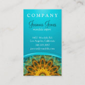 Ozean-Stern-Mandala Visitenkarte (Rückseite)