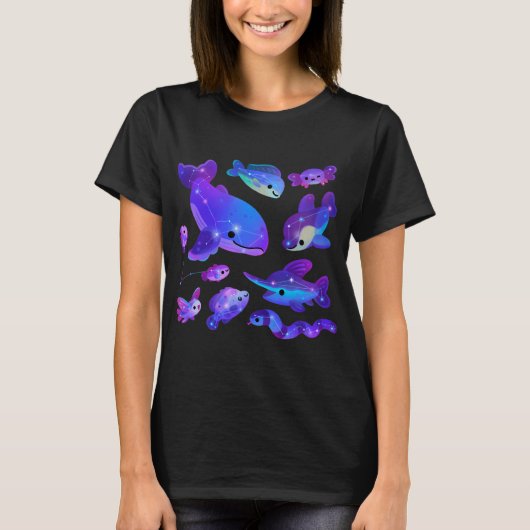 Ozean-Sternbilder T-Shirt (Vorderseite)