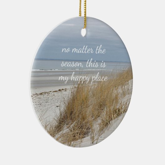 Ozean-Strand auf Cape Cod Keramik Ornament (Rechts)