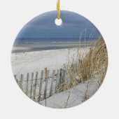 Ozean-Strand auf Cape Cod Keramikornament (Hinten)