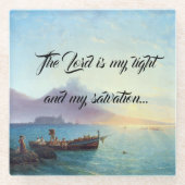 Ozean-Strand-Boots-Lord ist mein heller Glasuntersetzer (Vorderseite)