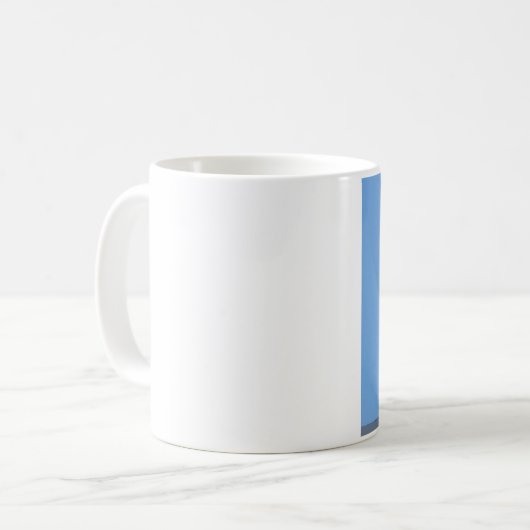 Ozean-Strand-Friedenszeichen Kaffeetasse (Vorderseite Links)