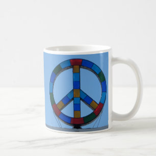 Ozean-Strand-Friedenszeichen Kaffeetasse