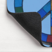 Ozean-Strand-Friedenszeichen Mousepad (Ecke)