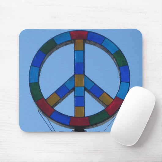 Ozean-Strand-Friedenszeichen Mousepad (Mit Mouse)