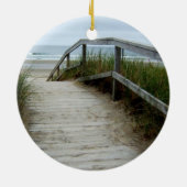 Ozean-Strand-Gehweg Keramik Ornament (Hinten)