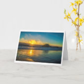 Ozean-Strand-Gruß-Karte Karte (Gelbe Blume)