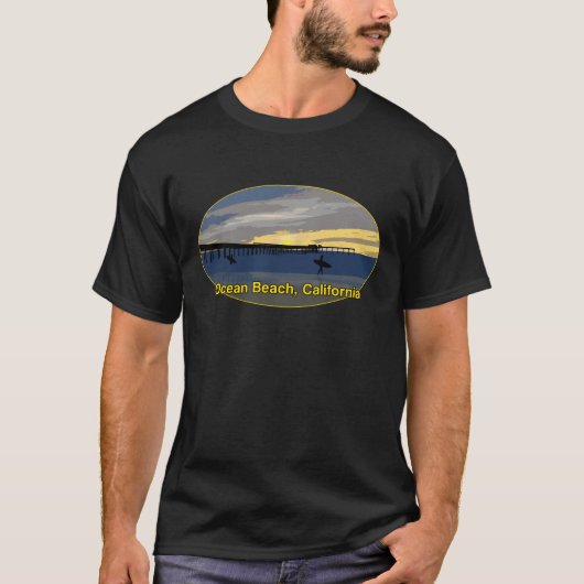 Ozean-Strand, Kalifornien T-Shirt (Vorderseite)