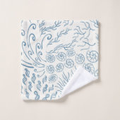 Ozean | Strand | Korallen Badhandtuch Set (Waschlappen)