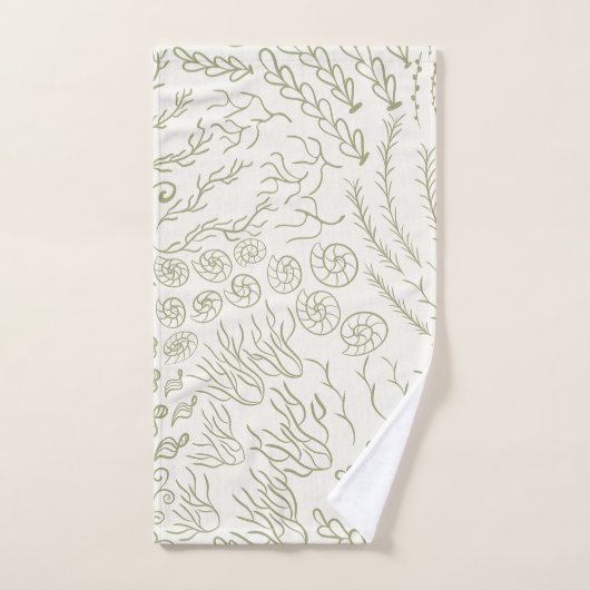 Ozean | Strand | Korallen Badhandtuch Set (Handtuch)