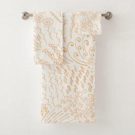 Ozean | Strand | Korallen Badhandtuch Set