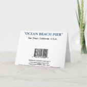 OZEAN-STRAND-PIER KARTE (Rückseite)