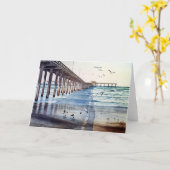 OZEAN-STRAND-PIER KARTE (Gelbe Blume)