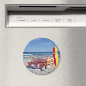 Ozean/Strand/Surfen/Woodie Magnet (In Situ (Geschirrspüler))