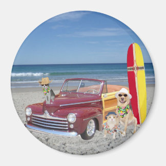 Ozean/Strand/Surfen/Woodie Magnet
