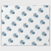 OZEAN-Strandgeschenke der blauen Fische Seeküsten Geschenkpapier (Flach)