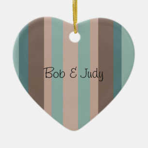 Ozean-Streifen Keramik Ornament