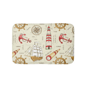 Ozean-Szene Badematte