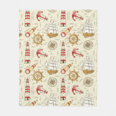 Ozean-Szene Fleecedecke (Vorderseite)