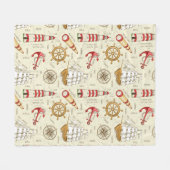 Ozean-Szene Fleecedecke (Vorderseite (Horizontal))