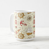 Ozean-Szene Kaffeetasse (Vorderseite Links)